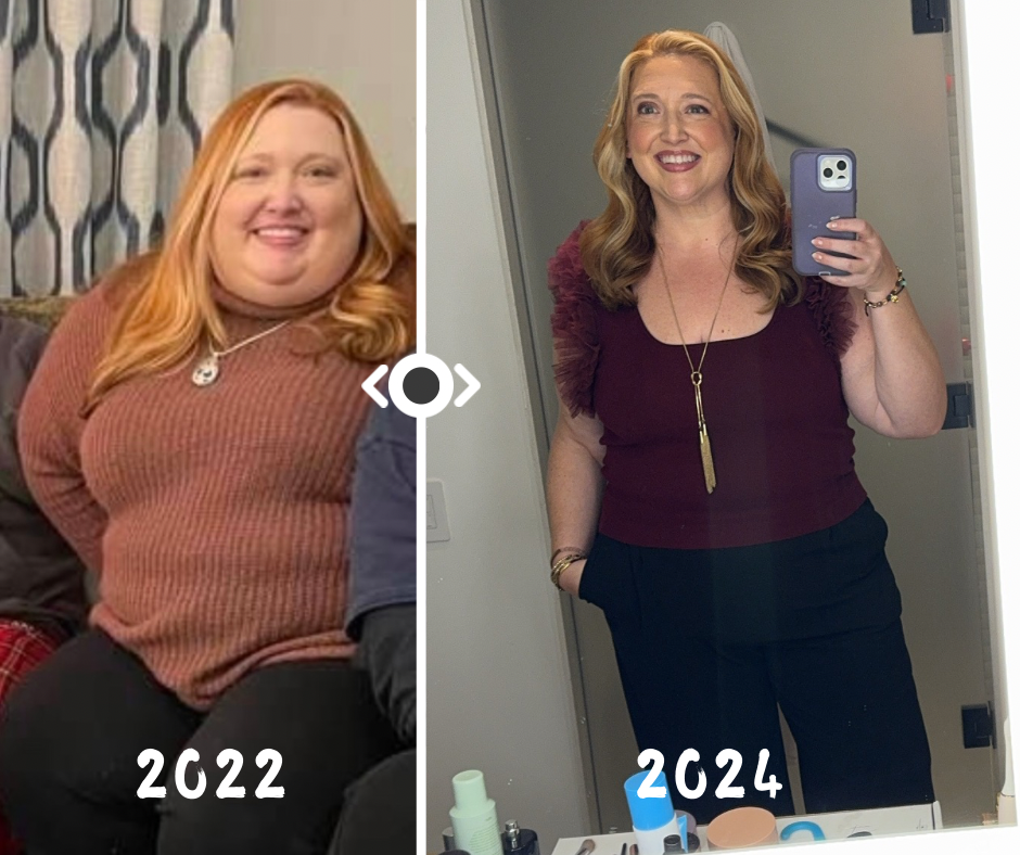 Kim Carlos in 2022 and 2024