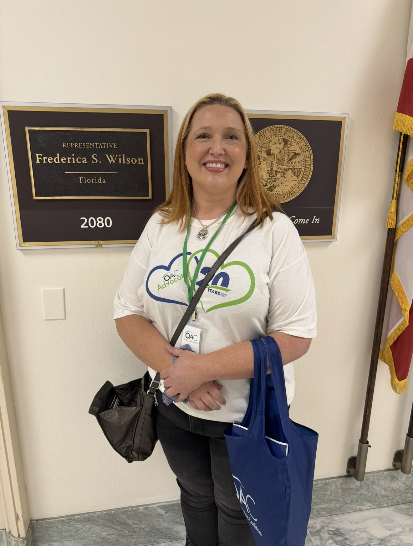 Kim Carlos advocating on Capitol Hill
