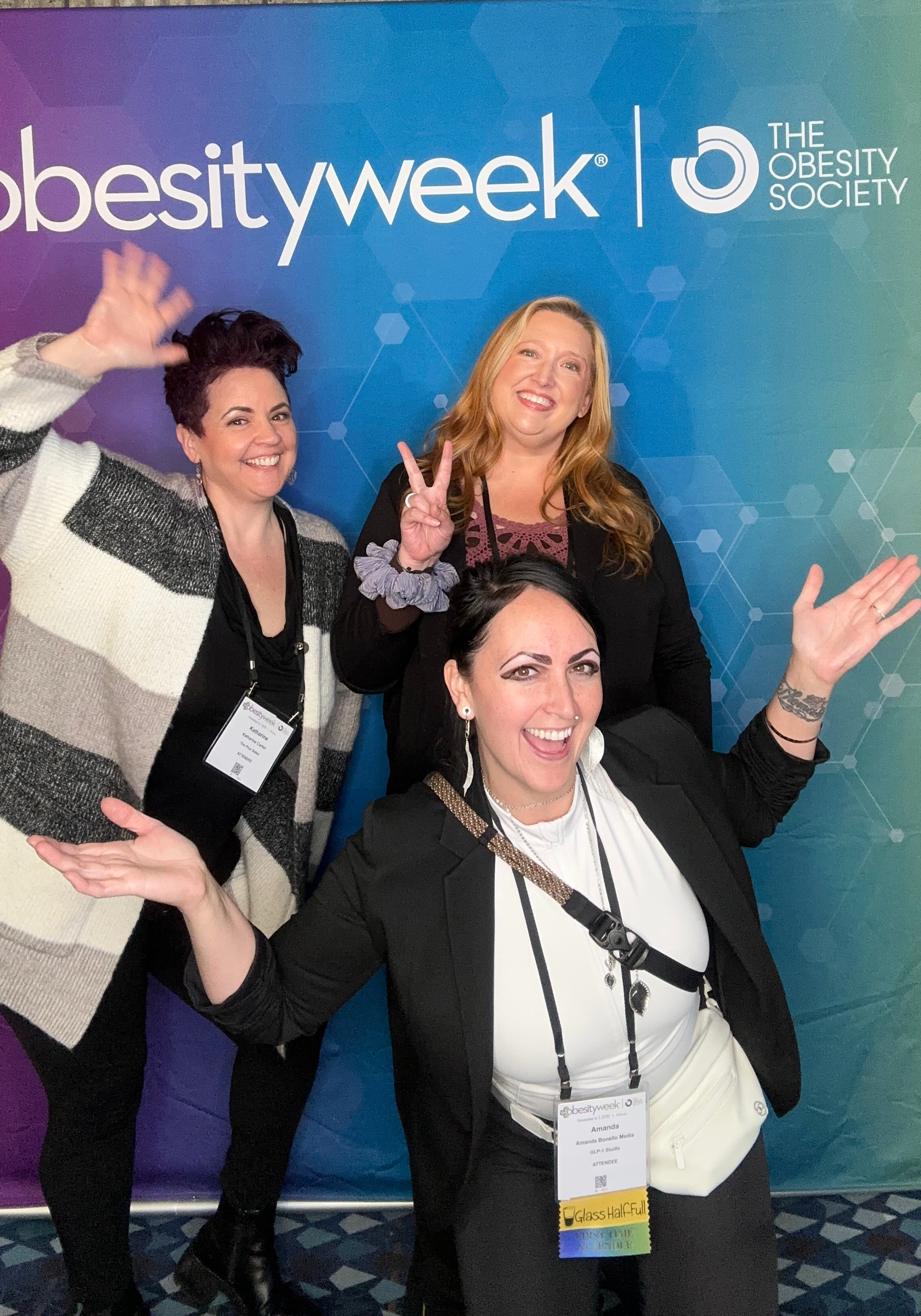 Kim Carlos with advocates at the ObesityWeek conference